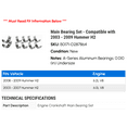 thumbnail image 2 of Main Bearing Set - Compatible with 2003 - 2009 Hummer H2 2004 2005 2006 2007 2008, 2 of 2
