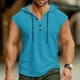 thumbnail image 1 of pstuiky Hombres Tanque, Sudadera informal con capucha y botones para hombre Chaleco para hombre l, 1 of 5