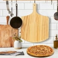 thumbnail image 5 of LotFancy Pizza Peel 12 inch, Wood Pizza Spatula Paddle, Pizza Board with Handle, 17x 12 in,Brown, 5 of 6