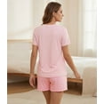 thumbnail image 5 of Womens Pajama Sets Soft T-shirt and shorts Sleepwear Sets size XL, 5 of 5