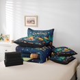 thumbnail image 6 of Catabedysis Cartoon Camping 7 Pieces Full Size Bedding Sets,Happy Camping Tent Print Full Size Bed in a Bag For Boys,Multicolor,Black Reversible, 6 of 7