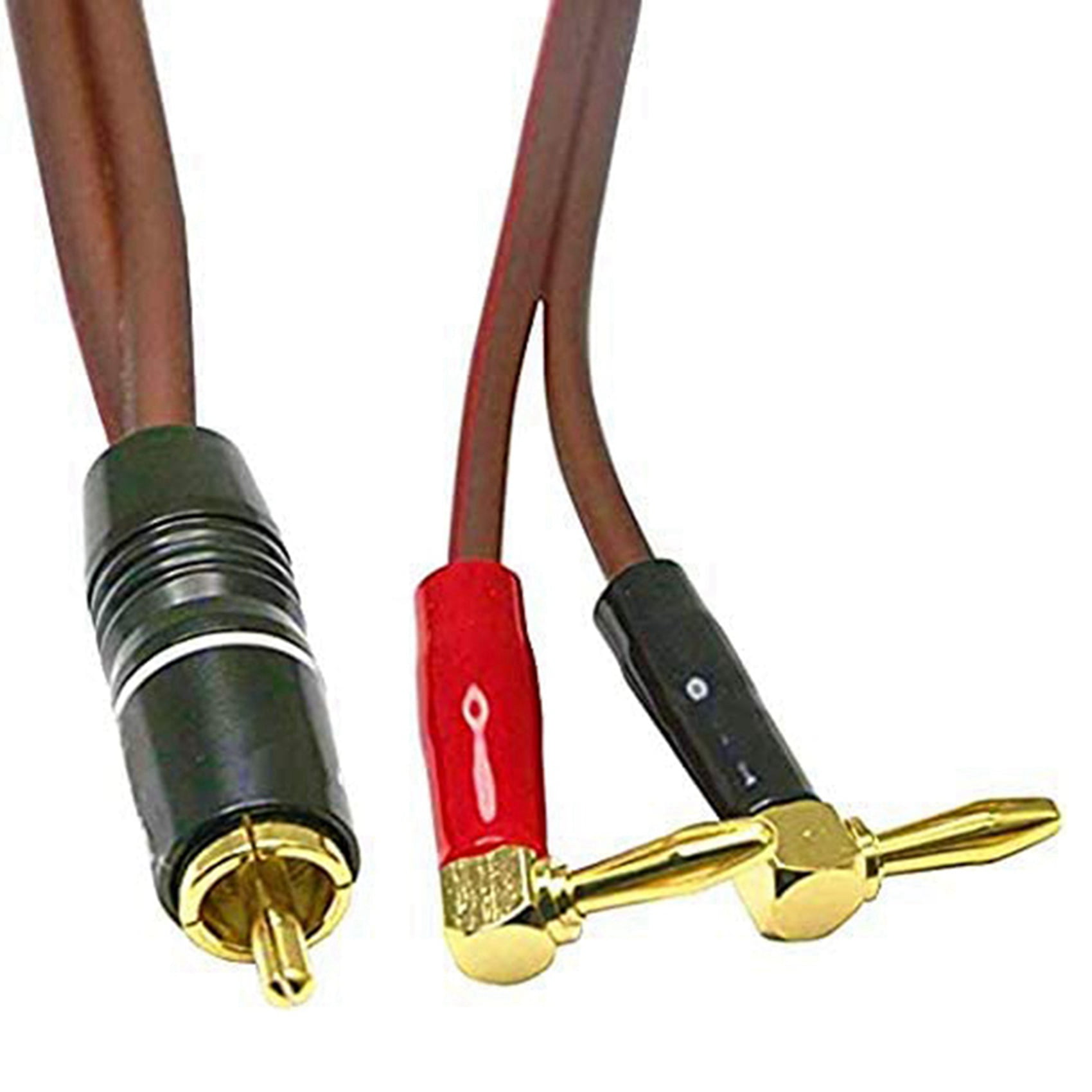 Cable para altavoz Jack 1/4 mono - 2 bananas WORK K 73