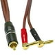 thumbnail image 2 of 2X Conector Banana A Cable de Altavoz RCA, Cable de Altavoz RCA Macho A Conectores Banana (2Banana) 4N OFC HiFi Cable de Altavoz 2M, 2 of 5