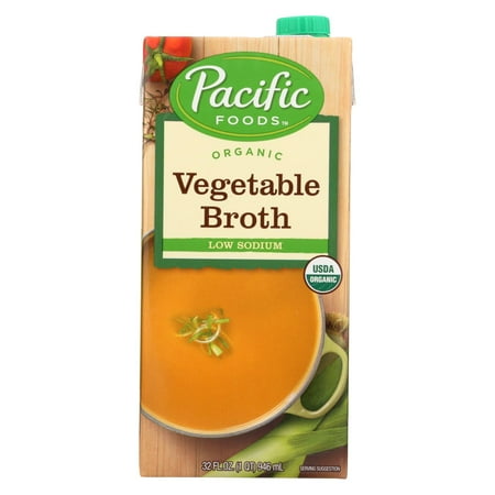 Pacific Natural Foods Organic Low Sodium Broth - Vegetable - 32 fl