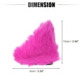 thumbnail image 5 of Unique Bargains Pair Bicycle Motorcycle Self Adhesive Plush Cat Ears Shape for Helmet Decor Accessory Rose Red White, 5 of 6