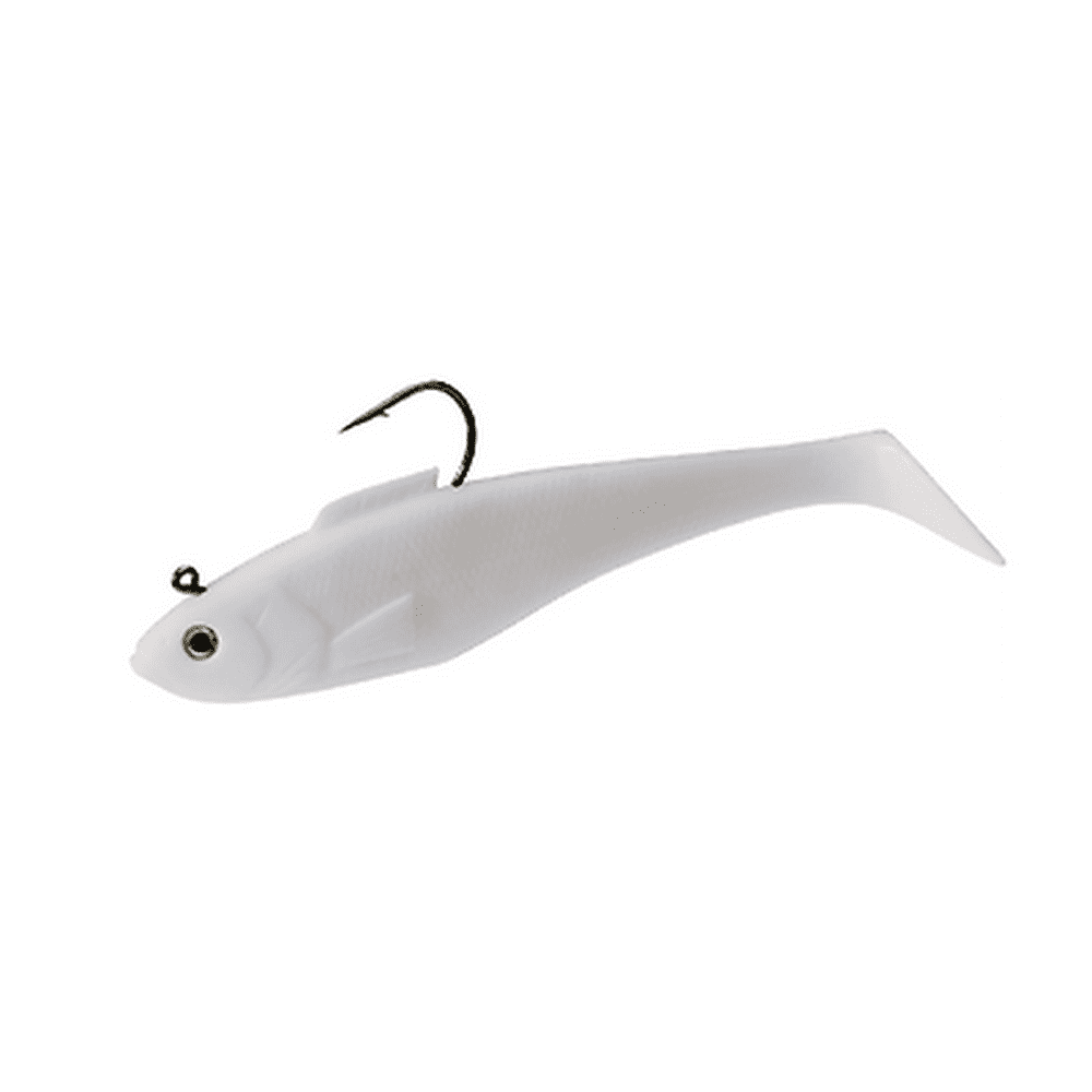 Tsunami 5" Holographic Swim Shad Swimbaits, Opaque White