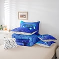 thumbnail image 6 of Castle Fairy Video Game Twin Bedding Sets 7-Piece for Kids Teens Adults,Game Controller Teens Game Bedding Comforter Set Microfiber,Universe Galaxy Geometric Honeycomb Breathable Sheet Sets, 6 of 8