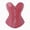 Wine, variant on Womens 2026 Fashion Tops Gothic Corset Style Tops Sexy PU Leather Tops Punk Chic Clothing Zipper Detail Tops Bustier Shirts