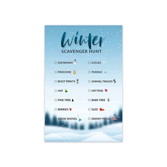 Koyal Wholesale Find and Seek Scavenger Hunt Game Cards, Outdoor Activities , Set of 20