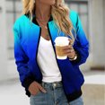 thumbnail image 1 of Puntoco Chaqueta Informal De Manga Larga Estampada con Cuello Alto Y Bolsillo con Cremallera para Mujer Puntoco Puntoco-1, 1 of 4