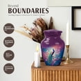 thumbnail image 3 of JAGASY Peacock Urn for Sister, Purple Small Urns for Human Ashes keepsake, Cherry Blossom Tree & Pink Flowers Decorative Urns for Siblings, Mini Cremation Urn for Brother, (3 Inch), 3 of 7