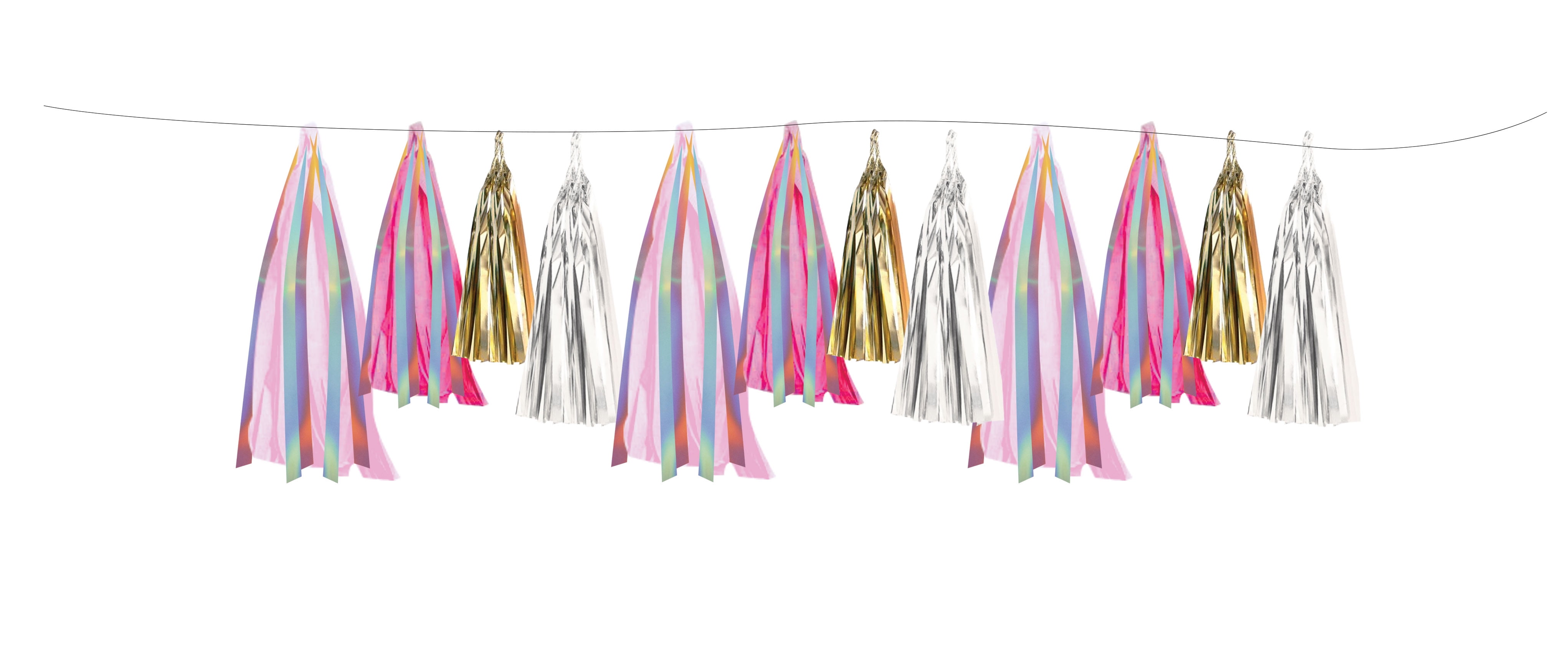 Way to Celebrate Pink Tassel Banner 108
