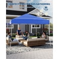 thumbnail image 2 of Carpa Desplegable 10x10 Pies – Toldo 8x8 Pies – Refugio Portátil – Incluye Bolsa de Transporte – Patio, Jardín, Playa y Campamento, 2 of 7
