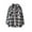 Off-White, variant on AUNVITO Women's Checkered Casual Jacket Dual Pockets Long Sleeve Button-Down Collar Polyester Cotton Blend No Hood