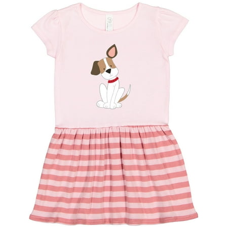 

Inktastic Dog with Ear Up Gift Toddler Girl Dress