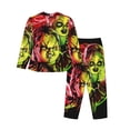 thumbnail image 2 of Lsque Chucky Pattern Long Sleeve Pajama Set for Women - Soft 2-Piece Sleepwear and Loungewear Set with Pockets, Comfy Nightwear, 2 of 8