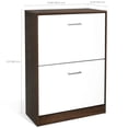thumbnail image 2 of CAP LIVING 2 Tier Drawer Modern Shoe Storage Cabinet Organizer, 2 of 4