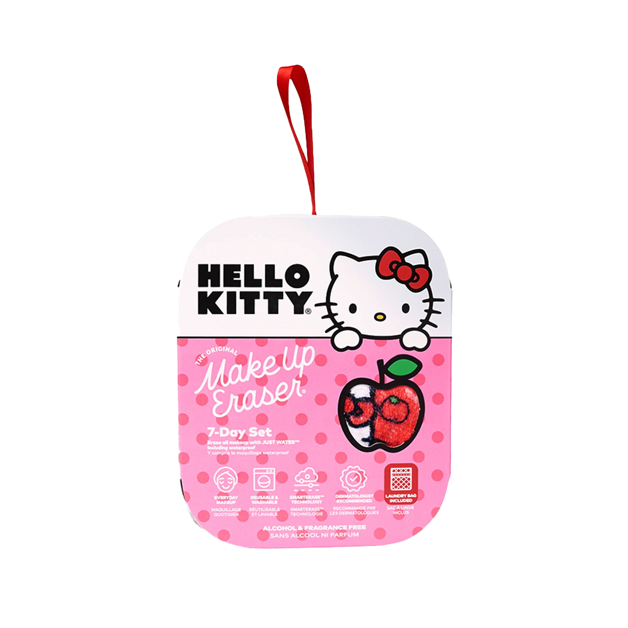 The Original Makeup Eraser 7-Day Set - Hello Kitty Design - Removes Waterproof Makeup and Sunscreen