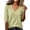 Yellow, variant on Summer Tops for Women Ribbed Knit Slim T-Shirt Short Sleeve Solid Stretchy Summer Basic V Neck Top