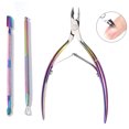 thumbnail image 1 of 3 Pcs Outil pour Cuticules Professionnel en Acier Inoxydable Presse-Cuticules, 1 of 10