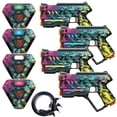 thumbnail image 1 of Set de Laser Tag con diseño de Winyea Tag Cyberpunk con 4 pistolas y chalecos, 1 of 7