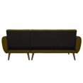 thumbnail image 2 of Novogratz Brittany Sectional Futon Sofa, Green Linen, 2 of 19