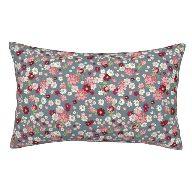 Fotbe Daisies Flowers Funda de Almohada Decorativa Estilo Occidental, Lujo en Algodón, Fundas para Almohadas King, Cojín Estampado para Decoración del Hogar-14"x20"
