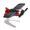 Red, variant on harmtty Car Air Freshener Mini Dashboard Decoration Solar Powered Airplane Model Aromatherapy Diffuser Car Fragrance