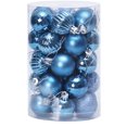 thumbnail image 1 of 34 Uds bolas de Navidad adornos juego de bolas de Navidad 4cm/1,57 pulgadas bolas de decoración de árbol de Navidad adornos colgantes, 1 of 6
