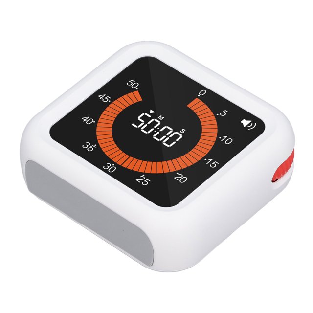 Visual Timer, Silent 60 Minute Countdown Timer, Rechargeable Digital Time Management Tool, Classroom Timer for Kids and Adults, Home, Office, Kitchen, Study, School