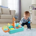 thumbnail image 4 of Play Sink with Running Water, Play Kitchen Toys Sink for Kids 3 4 5 6 7 Years Old, Electrical Dishwasher, Color Changing Kitchen Accessories, Dishes Games, Gifts for Toddlers 3-5,Green, 4 of 9