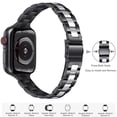 thumbnail image 4 of WFEAGL Thin Band Apple Watch Stainless Steel Metal Replacement Adjustable 38mm 40mm 41mm, 4 of 9