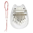 thumbnail image 2 of Fridja Transparent Cat 8-tone Mini Thumb Piano Finger Exercise Tool, 2 of 9