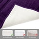 thumbnail image 4 of Juego de alfombras de baño HOMEIDEAS de 3 piezas, supersuaves y absorbentes, color morado, 4 of 8