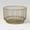 Gold, variant on 18" x 11" Metal Wire Basket with Finish - Modern Iron Storage, Round Shape