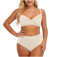 thumbnail image 2 of Bixock Plus Size Push Up Bras for Women Solid Color Elegant Lace Details Underwire Thin Molde Support Matching Set Daily Wear Bra, 2 of 5