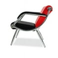 thumbnail image 6 of 1 Pcs Office Reception Waiting Chair W/ PU Leather Visitor Guest Sofa Seat Red, 6 of 6