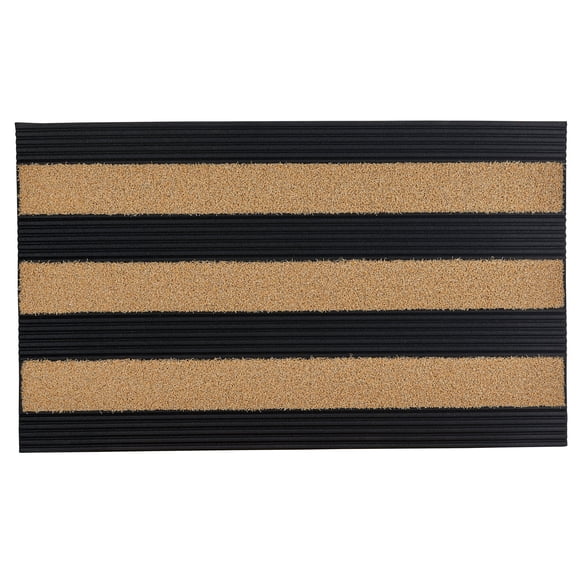 Superio Natural Ribbed Coir Doormat 18X30", Welcome Doormat Indoor Outdoor Entry Floor Mat, Home, Patio, Garage, Durable Materials