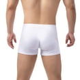 thumbnail image 4 of Sngxgn Mens Boxer Briefs Breathable Underwear for Men(White,XXXXL), 4 of 6
