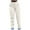 White, variant on Frostluinai Baggy Cargo Pants Women High Waist Butt Lifting Denim Pants Solid Color Baggy Jeans Pants Lounge Going Out Cargo Jeans with Pocket