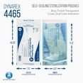 thumbnail image 2 of Dynarex Sterilization Pouches - Self Sealing Autoclave Bag for Medical, Dental, Tattoo & Nail Care Tools - Blue Tinted Transparent Cover, Dual Color Indicators, Size 7.5" x 13", 1 Case of 1,000, 2 of 7