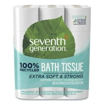 100% Recycled Toilet Paper, Septic Safe, 2-Ply, White, 240-Sheets/Roll, (24-Pack)