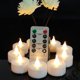 thumbnail image 1 of Velas LED tipo tealight Jialine, paquete de 24, con control remoto y temporizador, luz cálida, 1 of 6