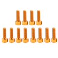 thumbnail image 1 of 8x Aluminum Alloy Bike Water Bottle Cage Bolts Holder Socket Screws dorado, 1 of 9
