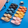 thumbnail image 2 of Zapatillas de plataforma antideslizantes para mujer, sandalias de suela suave Eva para playa, ocio, baño interior, Verano, 2 of 4