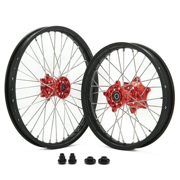 21" / 18" MX Front Rear Wheels Rims Red Hubs for Honda CRF250L CRF 250 L 13 14 15 16 17 18 19 20