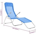 thumbnail image 2 of vidaXL Deckchairs Outdoor Lounge Chairs Folding Sunlounger Sunbed Textilene, 2 of 8