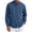 Navy, variant on Men's Long Sleeve Tee Shirts Summer Collar Thin Style Solid Color Button Shirt with Pocket Casual Stylish Loose Lightweight Work Shirt