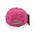 thumbnail image 6 of Baseball Cap, Washed Cotton Adjustable Sport Outdoor Sun Cap Unisex Hip hop Casual Hat Snapback Cap Rose Red, 6 of 6
