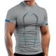 thumbnail image 1 of Camiseta deportiva para hombre, camiseta de entrenamiento transpirable, manga corta con estampado bonito para gimnasio, 1 of 5